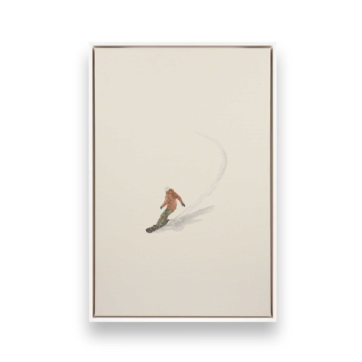 [Color:Opaque White], Picture of art in a White frame