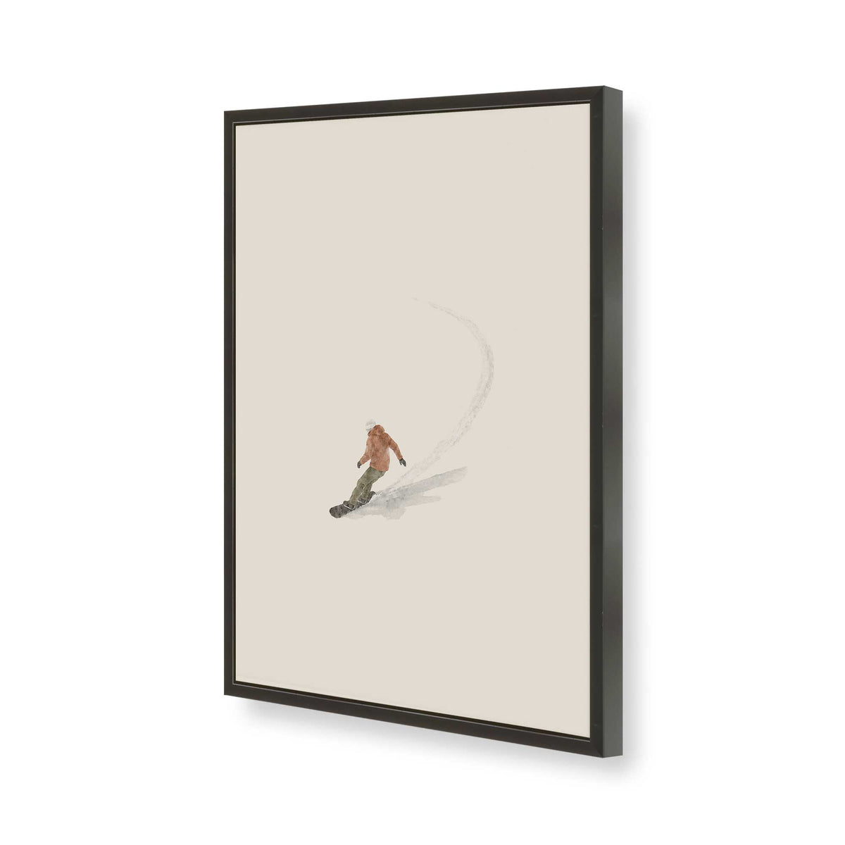 [Color:Satin Black], Picture of art in a Satin Black frame of the corner