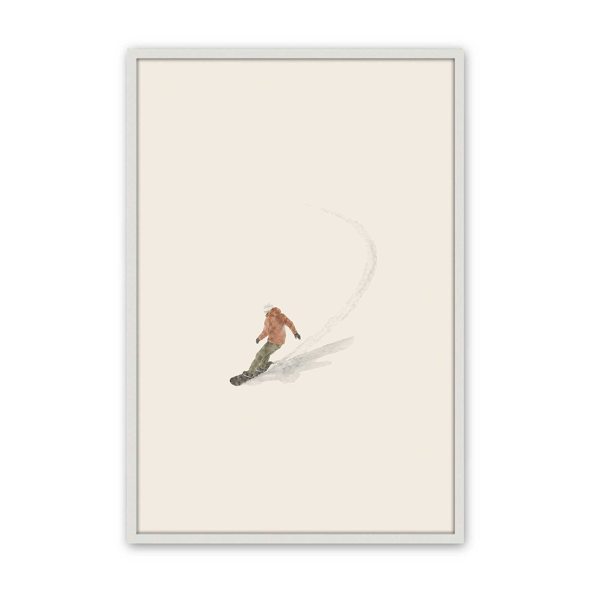 [Color:Opaque White], Picture of art in a Opaque White frame