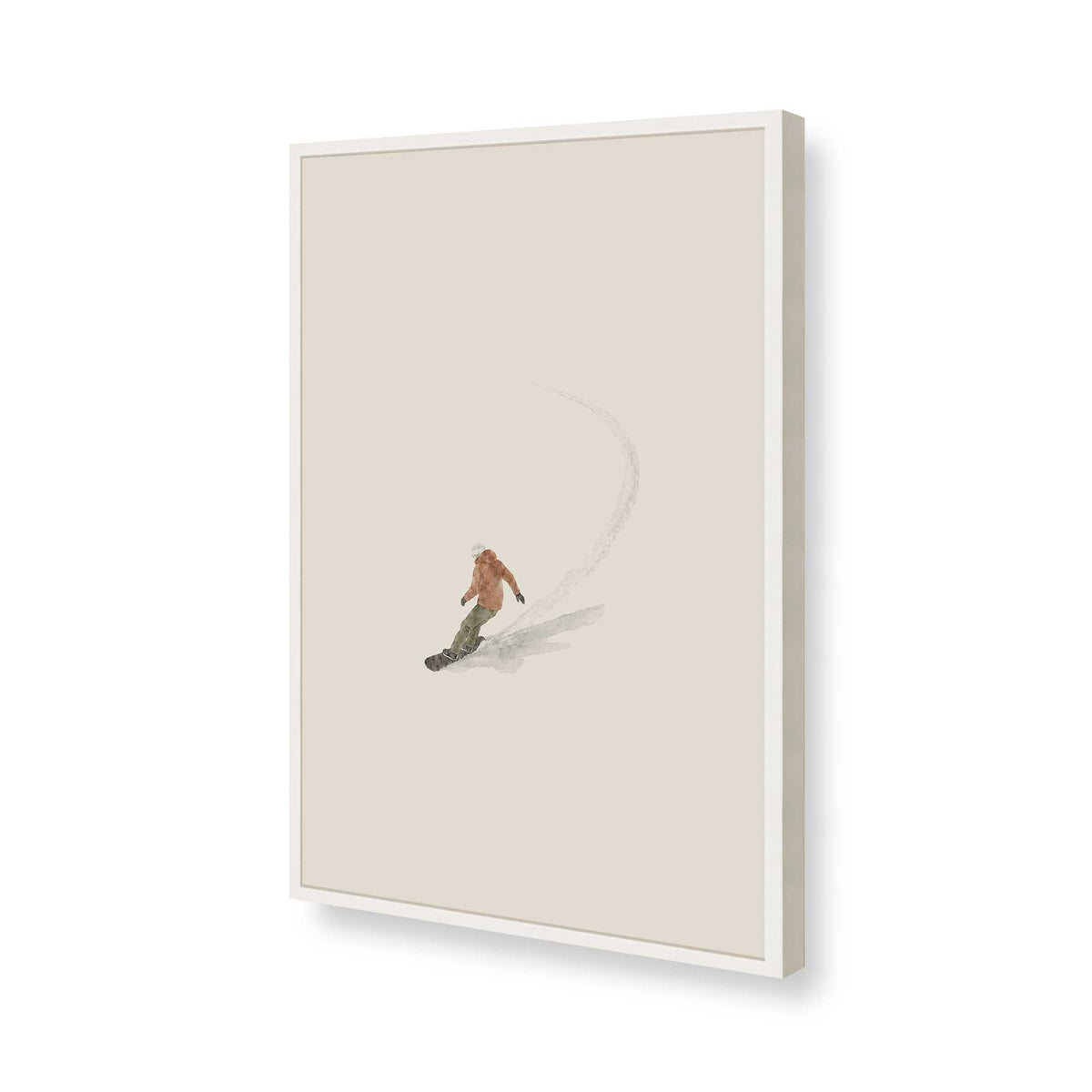 [Color:Opaque White], Picture of art in a Opaque White frame of the corner