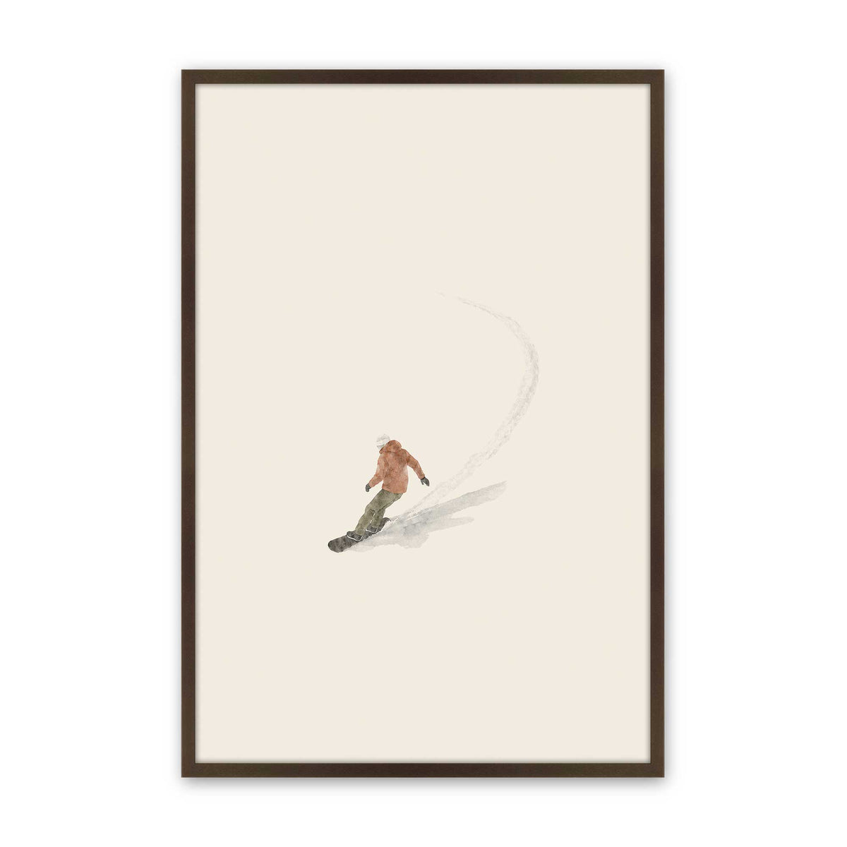 [Color:Belvinder Brown], Picture of art in a Belvinder Brown frame