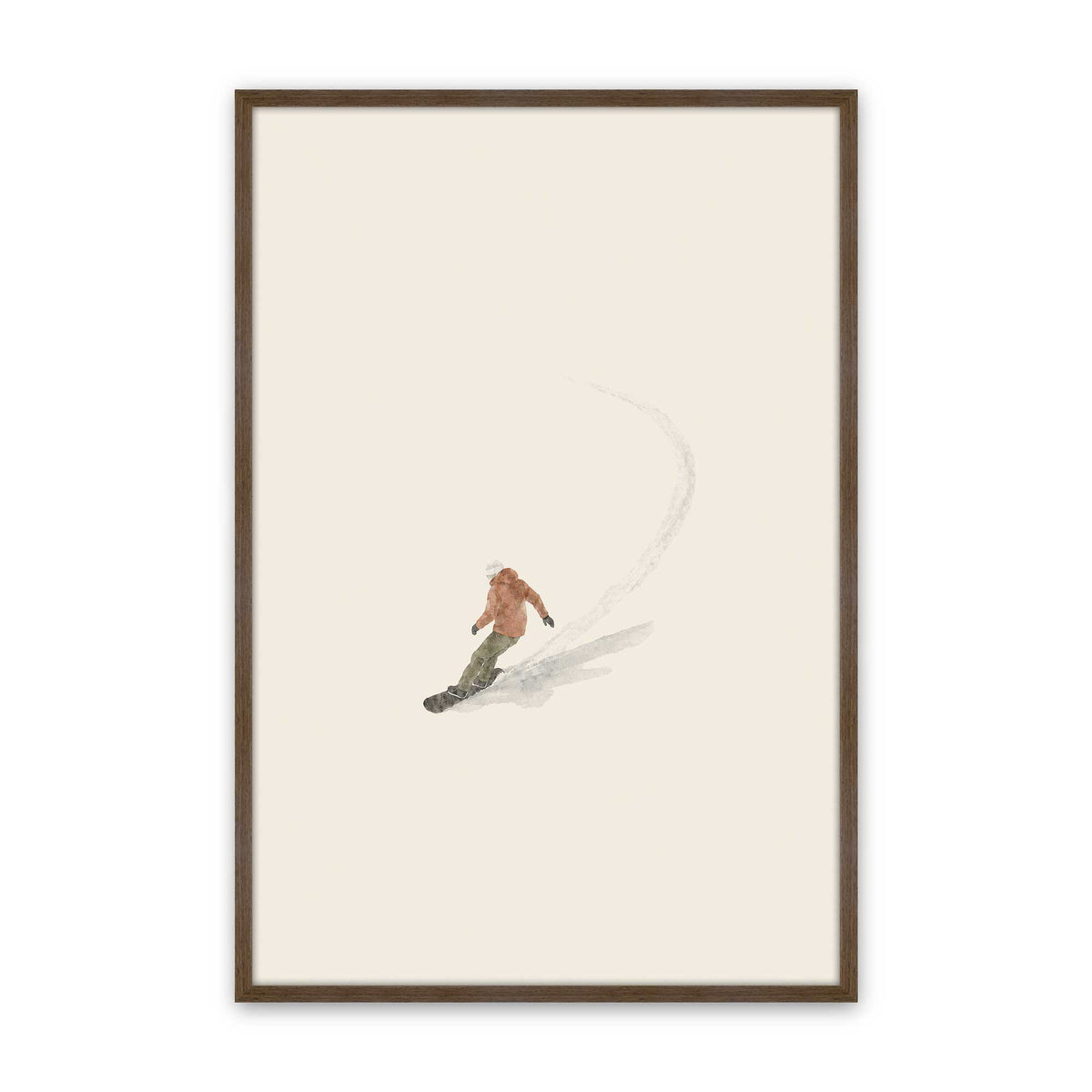 [Color:Walnut], Picture of art in a Walnut frame