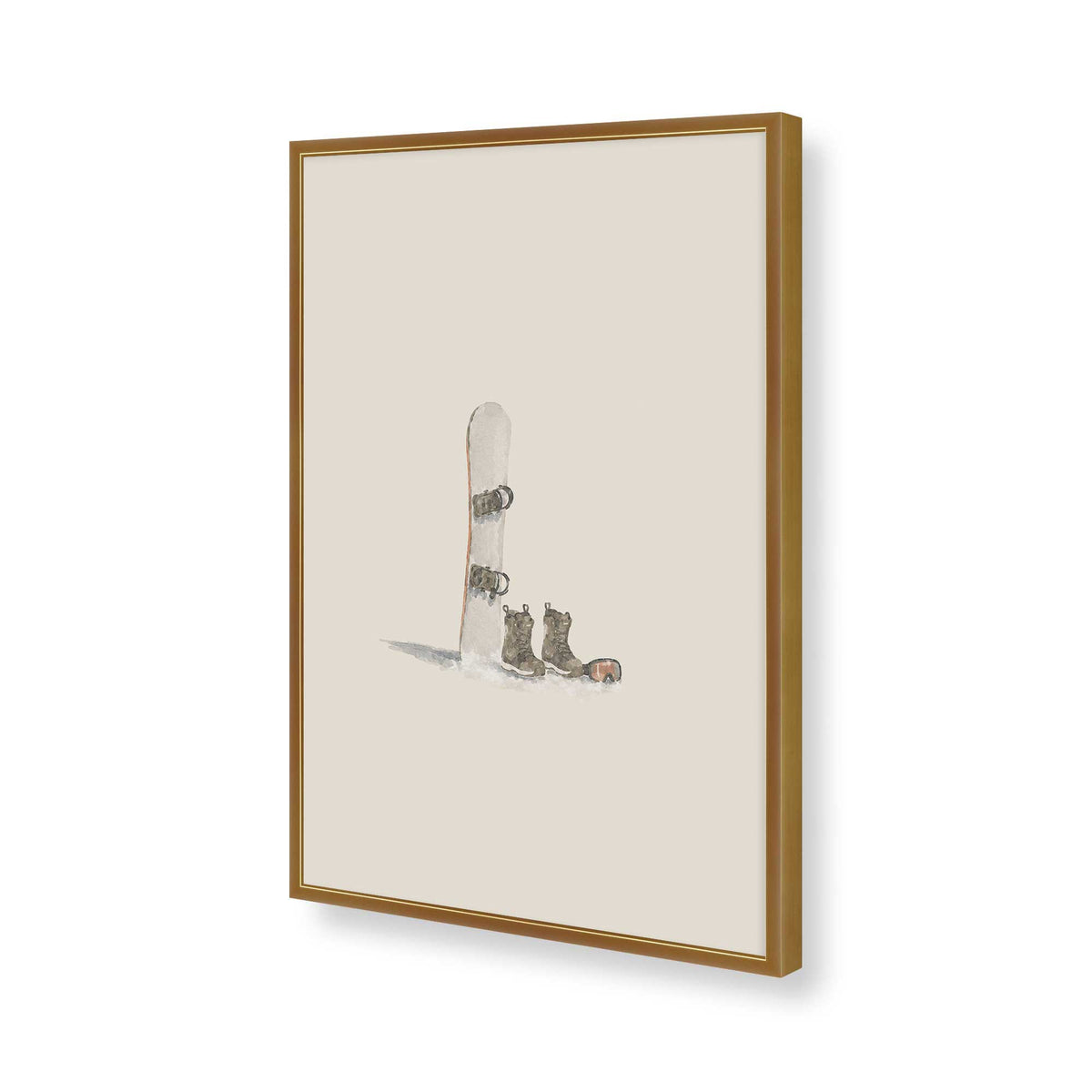 [Color:Polished Gold], Picture of art in a Polished Gold frame of the corner