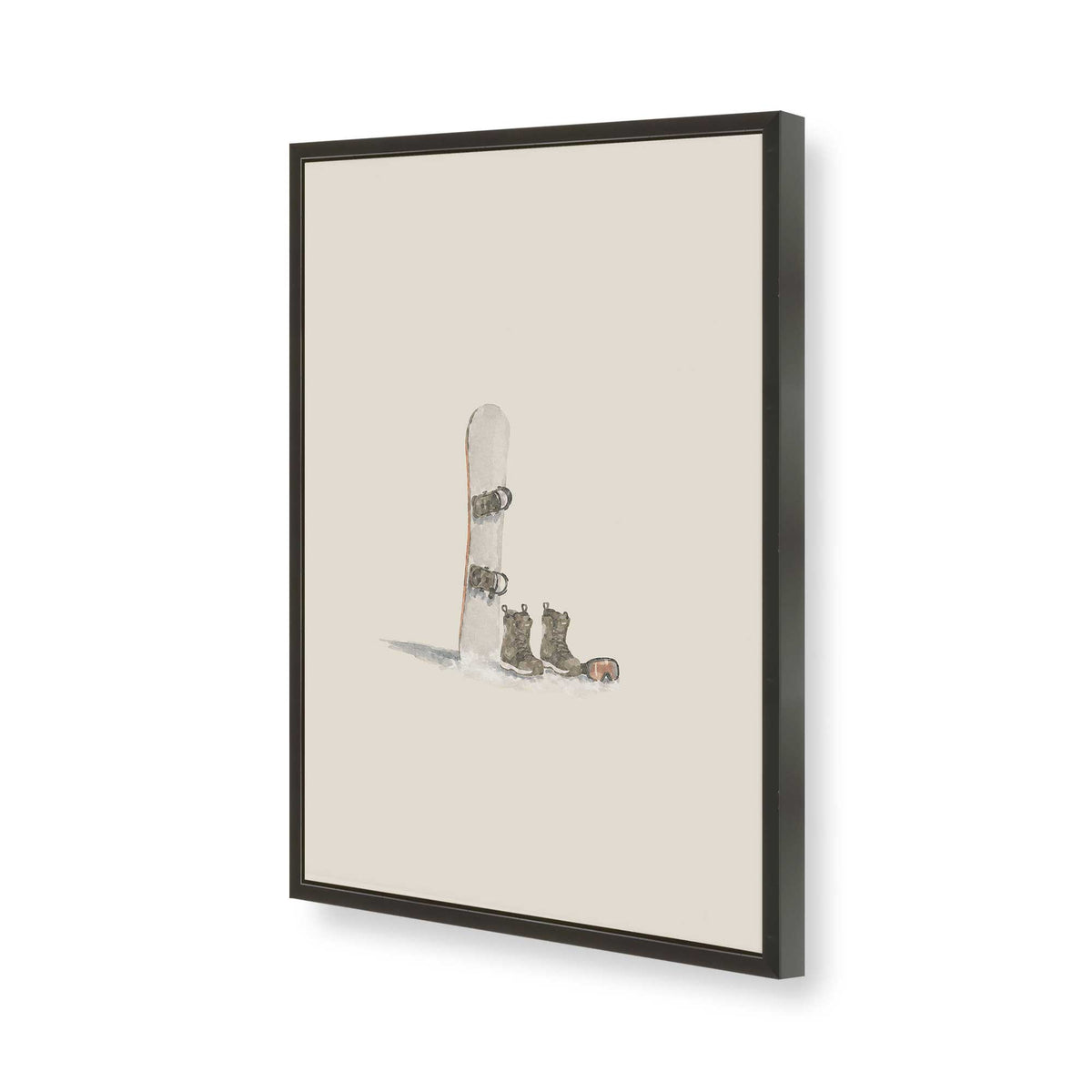 [Color:Satin Black], Picture of art in a Satin Black frame of the corner