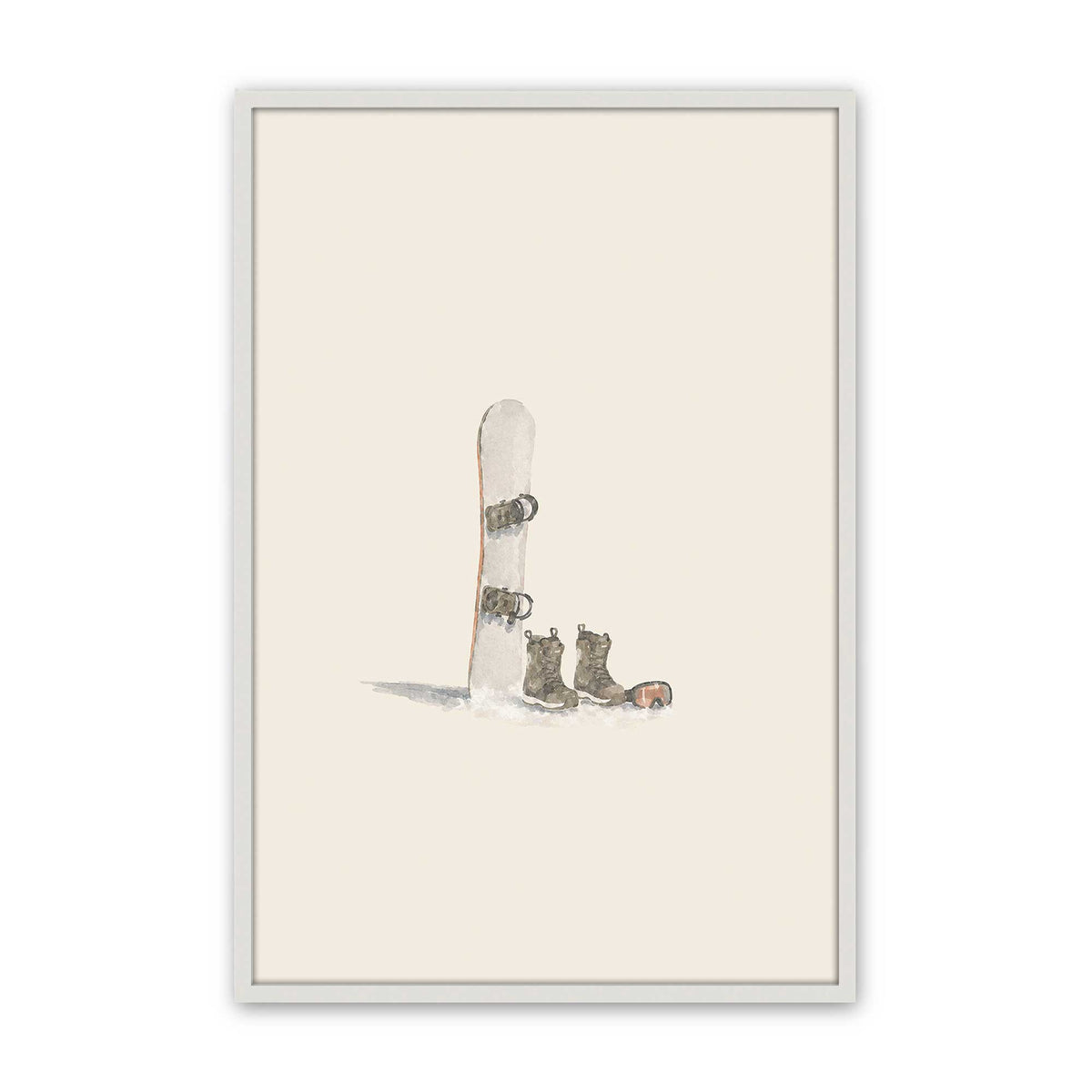 [Color:Opaque White], Picture of art in a Opaque White frame