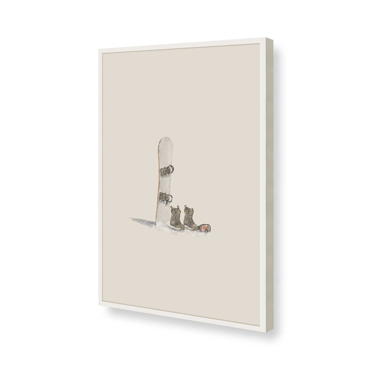[Color:Opaque White], Picture of art in a Opaque White frame of the corner