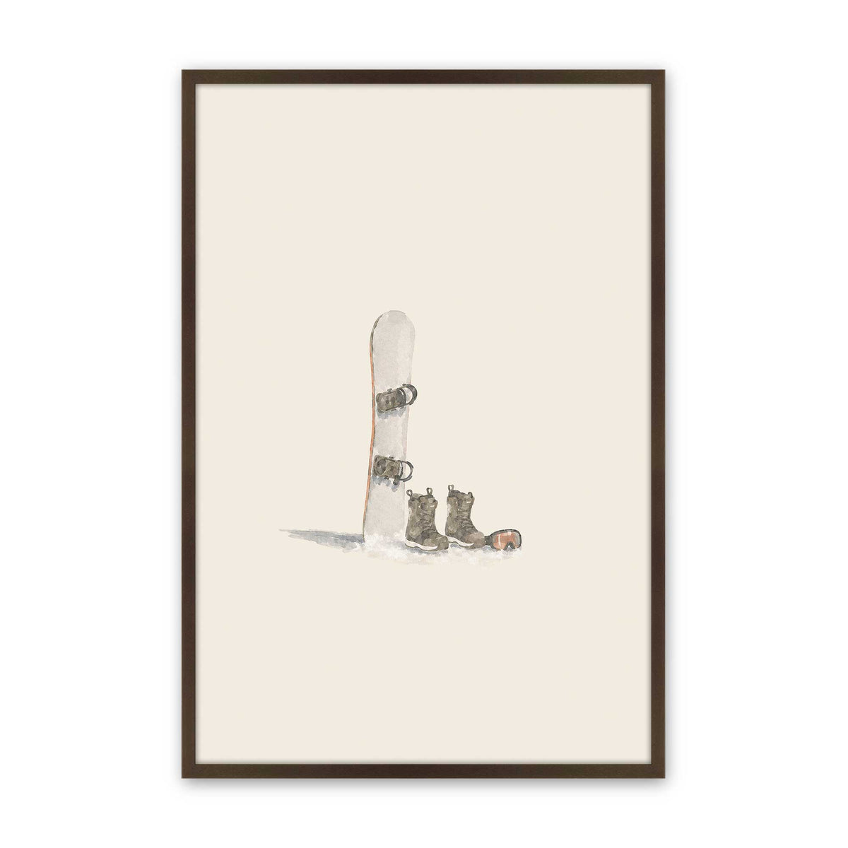 [Color:Brown], Picture of art in a Brown frame