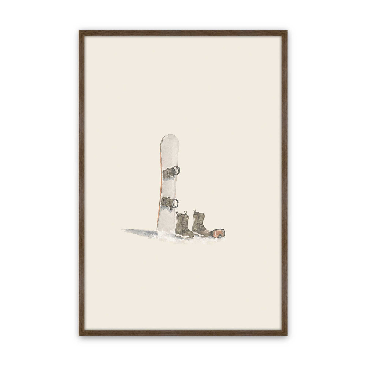 [Color:Walnut], Picture of art in a Walnut frame