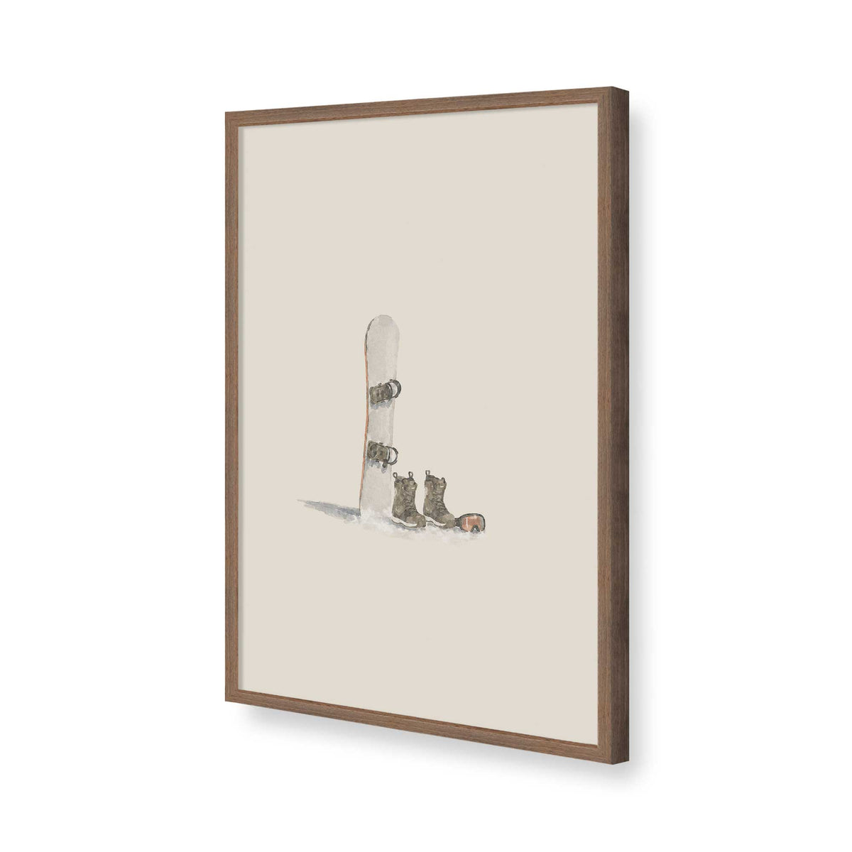 [Color:Walnut], Picture of art in a Walnut frame of the corner