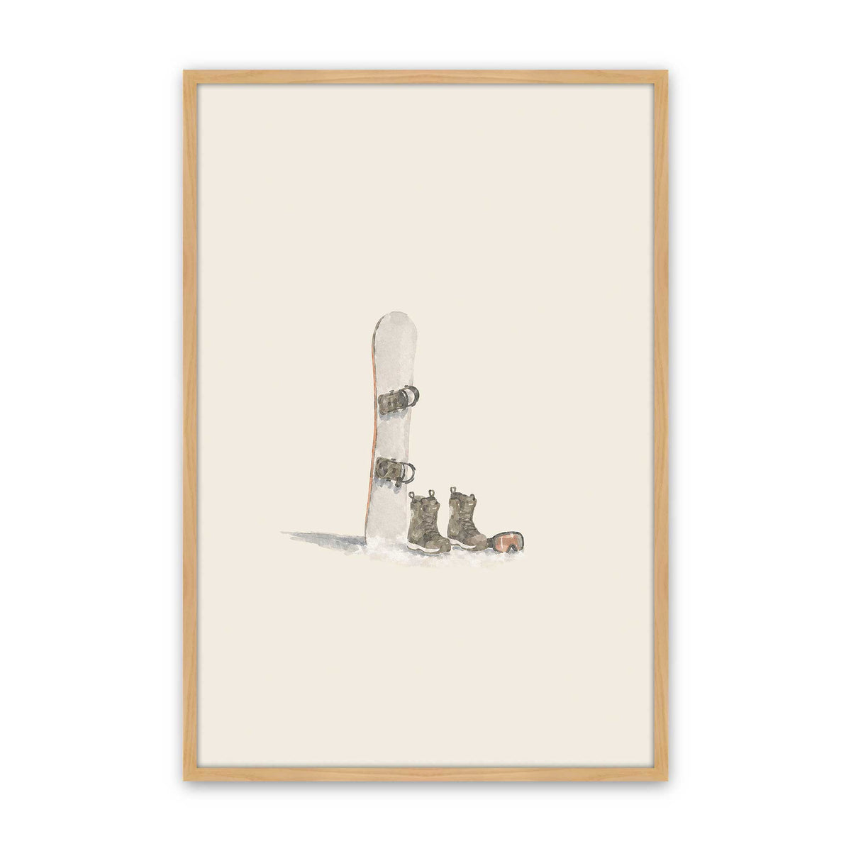 [Color:American Maple], Picture of art in a American Maple frame