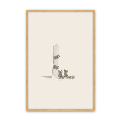 [Color:American Maple], Picture of art in a American Maple frame