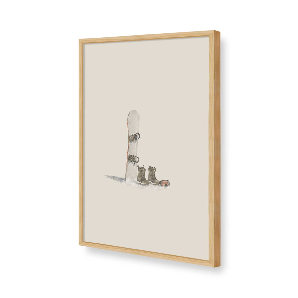 [Color:American Maple], Picture of art in a American Maple frame of the corner