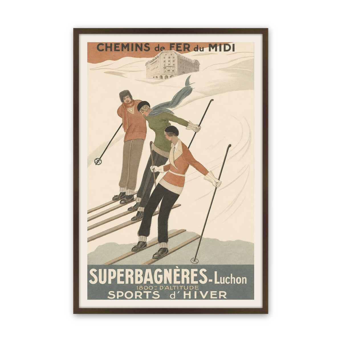 [Color:Belvinder Brown], Picture of art in a Belvinder Brown frame