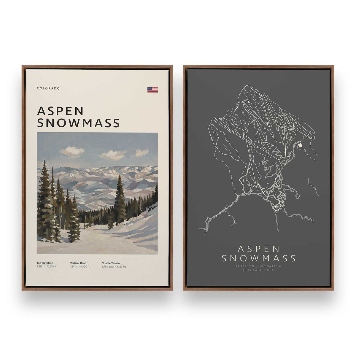 [Color:Walnut], Picture of art in a Walnut frame