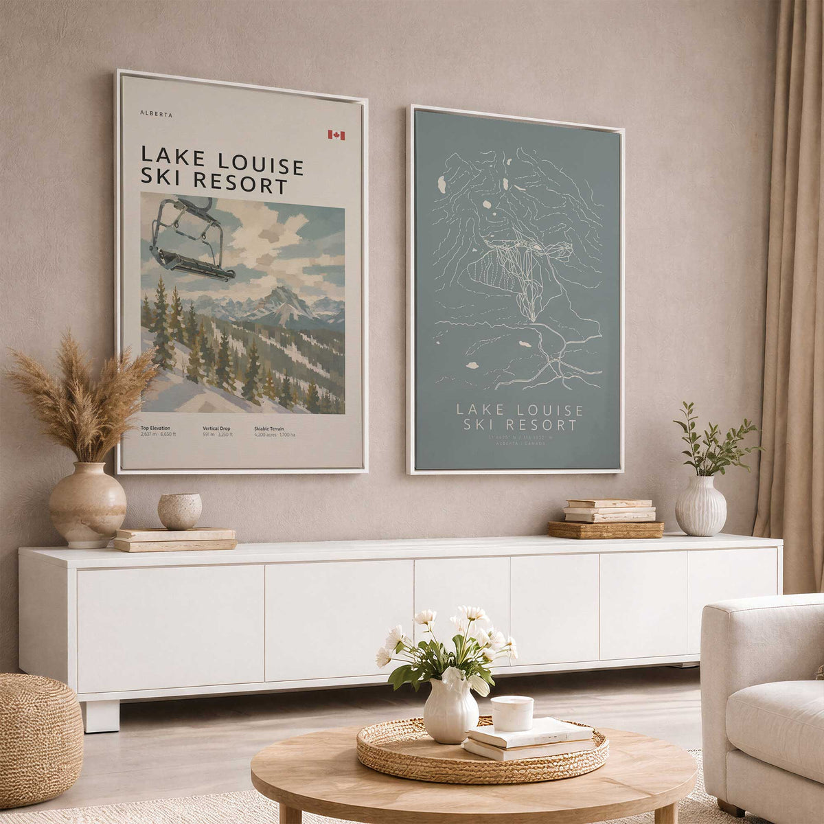 [Color:Opaque White], Picture of art in a White frame
