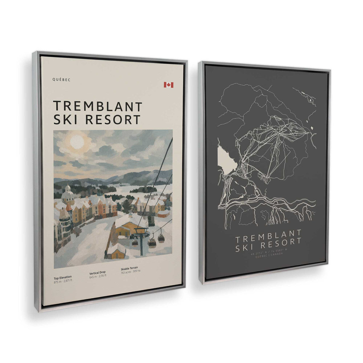 [Color:Polished Chrome], Picture of art in a Polished Chrome frame at an angle