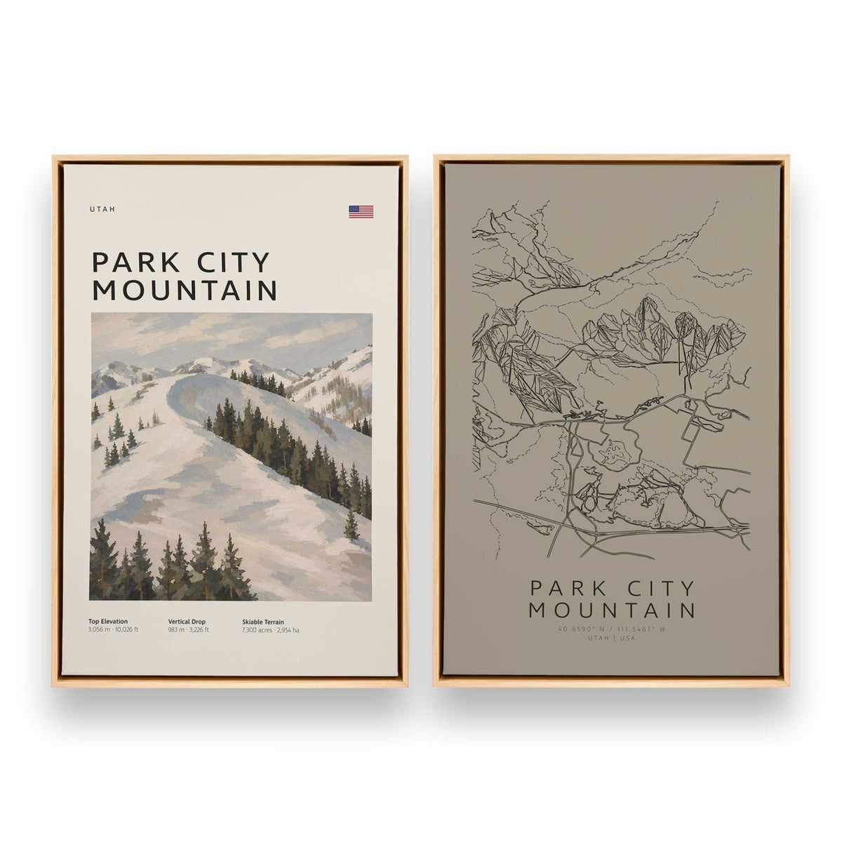 [Color:American Maple], Picture of art in a American Maple frame