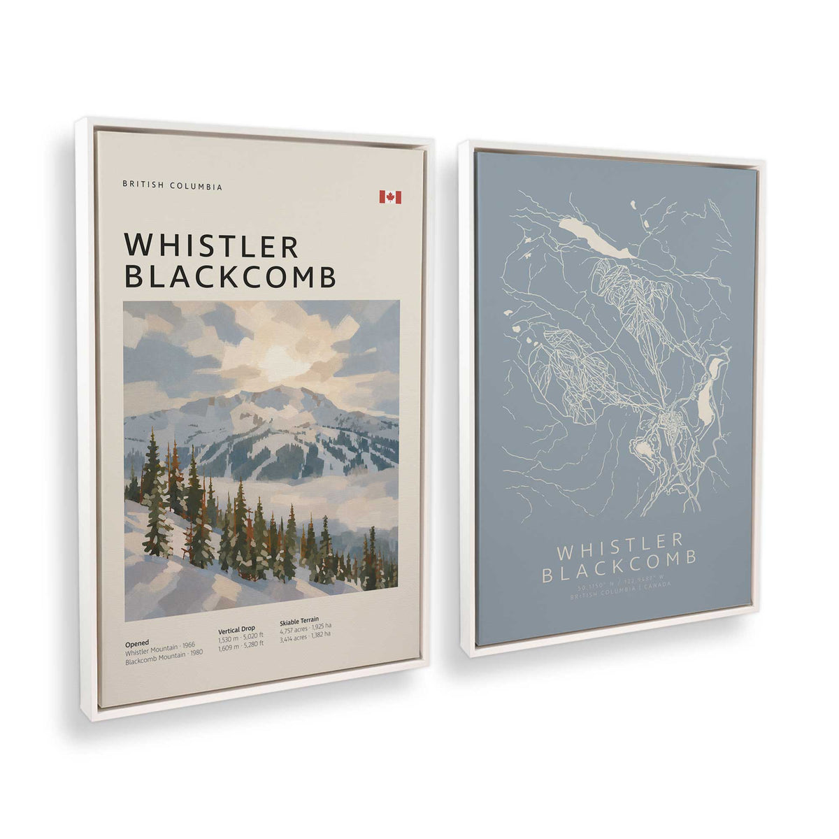 [Color:Opaque White], Picture of art in a White frame at an angle