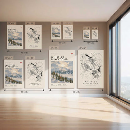 Blackcomb Lines Ahead, Set of 2 Canvas Prints