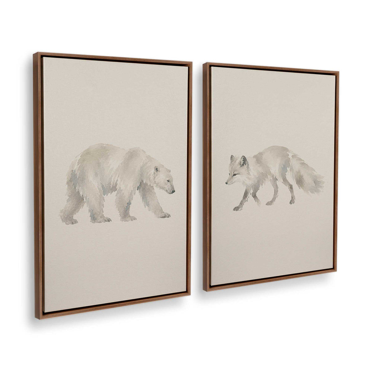 [Color:Walnut], Picture of art in a Walnut frame at an angle