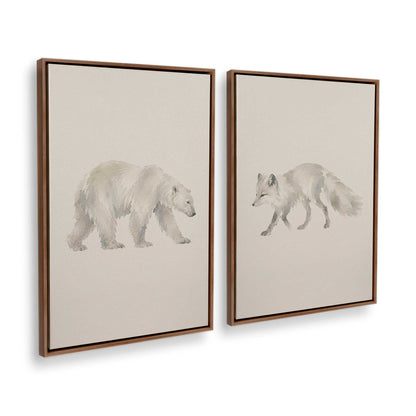 [Color:Walnut], Picture of art in a Walnut frame at an angle