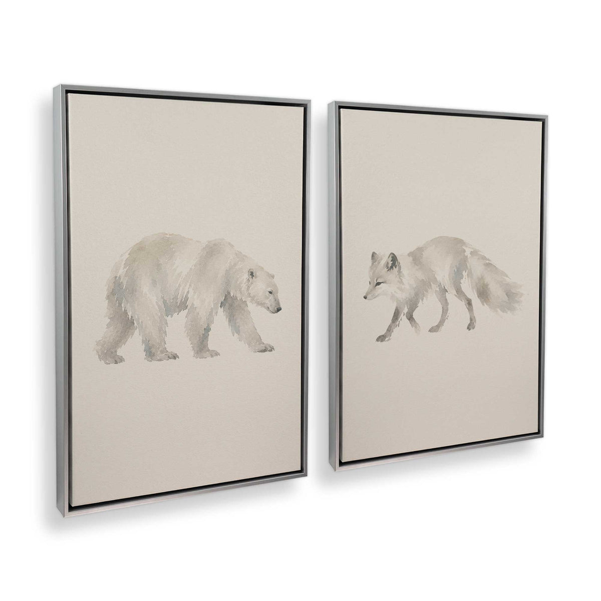 [Color:Polished Chrome], Picture of art in a Polished Chrome frame at an angle