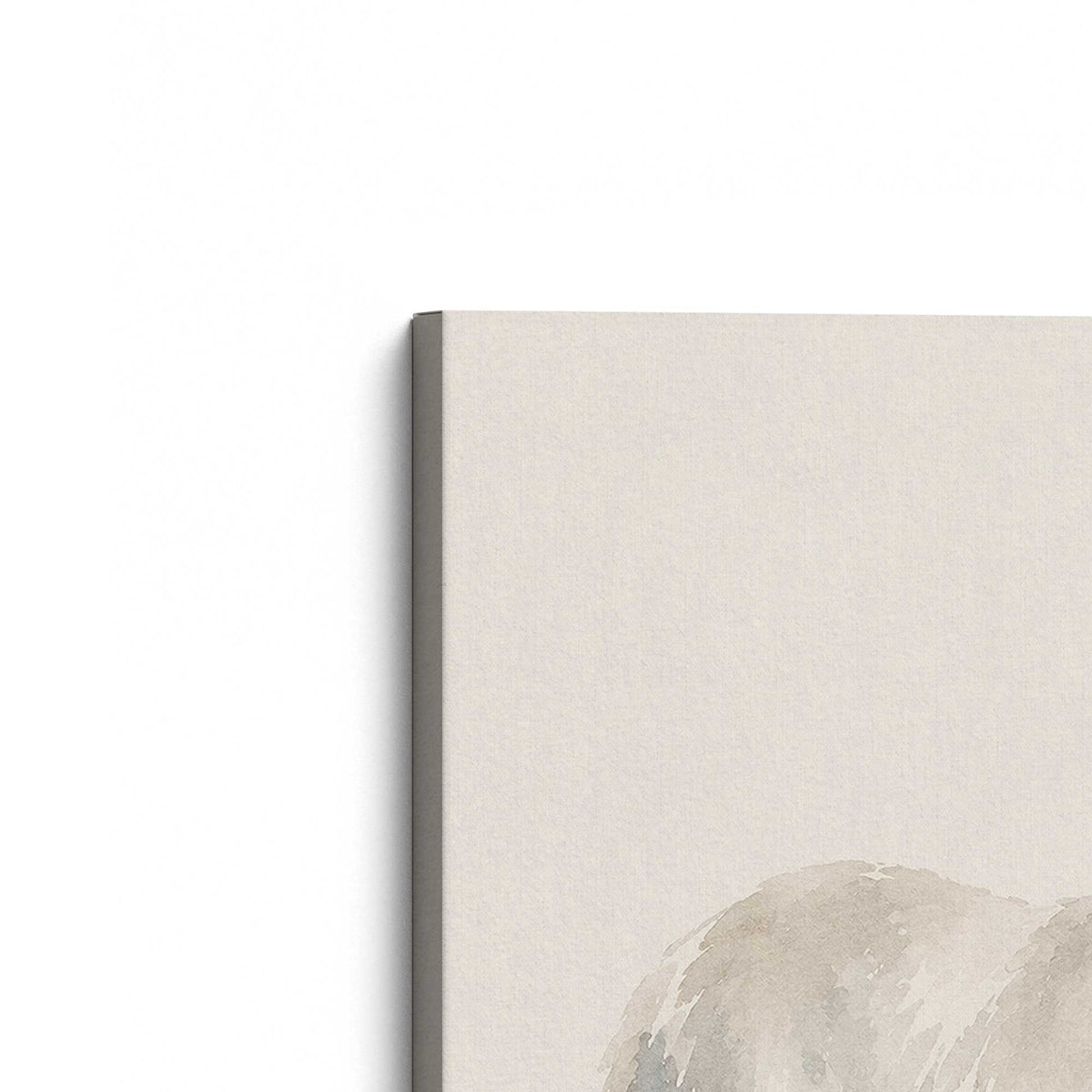 [Color:Stretched Canvas], Picture of the corner of the art