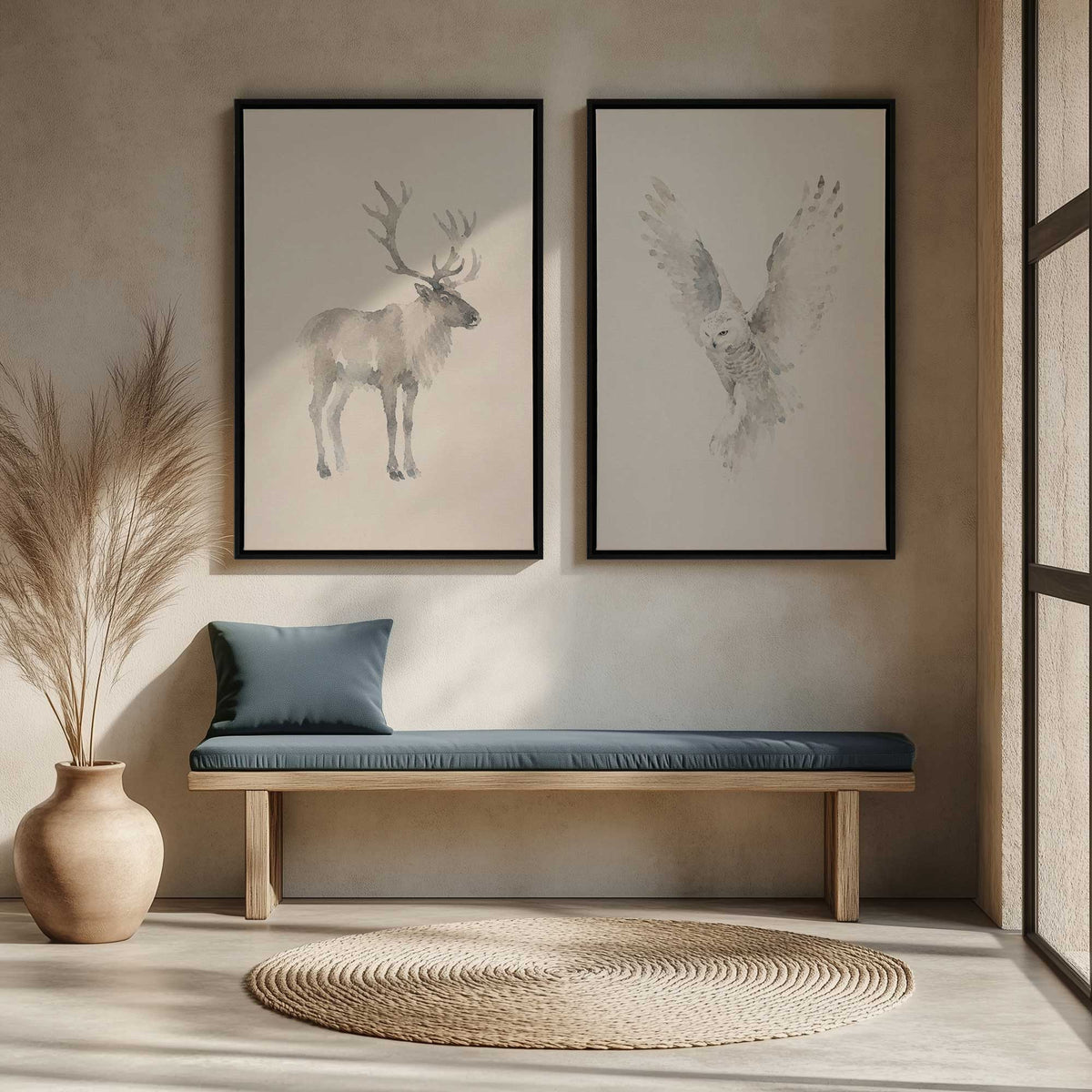 [Color:Satin Black], Picture of art in a Satin Black frame