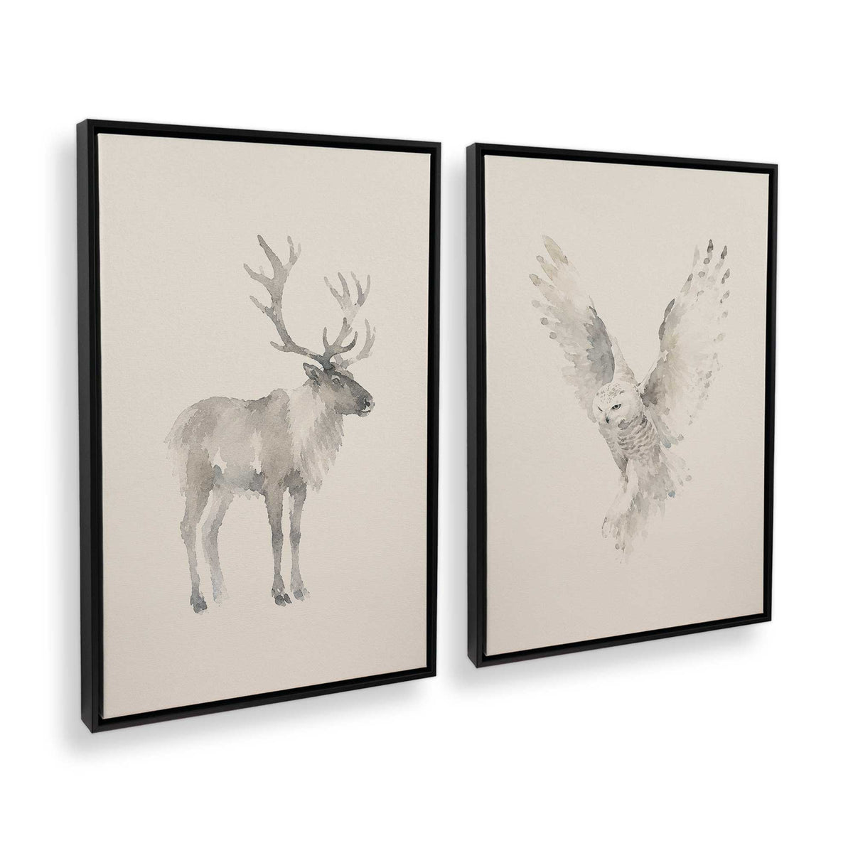 [Color:Satin Black], Picture of art in a Satin Black frame at an angle