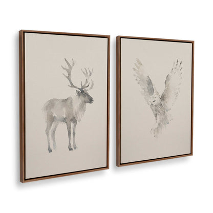 [Color:Walnut], Picture of art in a Walnut frame at an angle