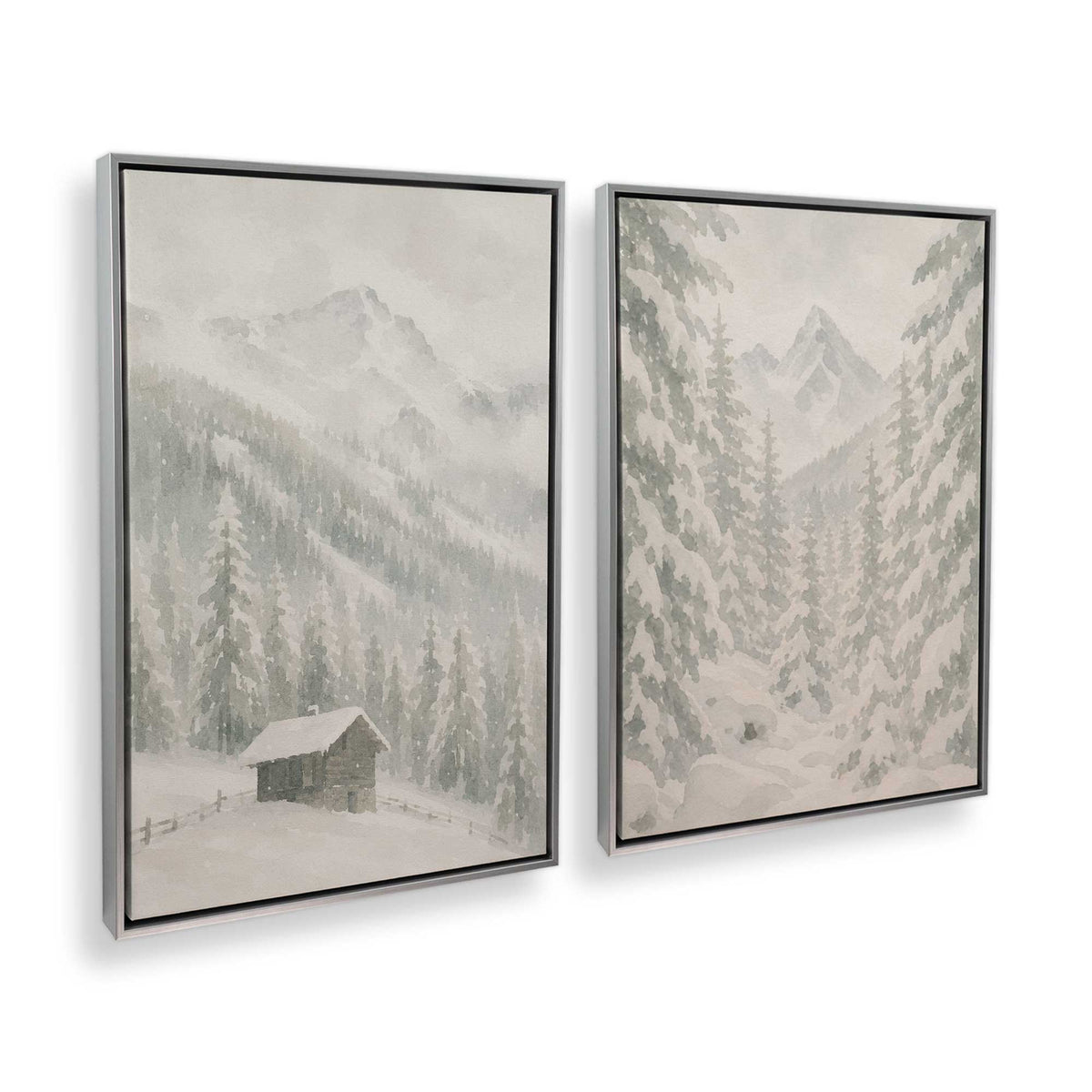 [Color:Polished Chrome], Picture of art in a Polished Chrome frame at an angle