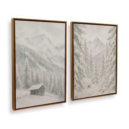 [Color:Polished Gold], Picture of art in a Polished Gold frame at an angle
