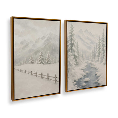 [Color:Polished Gold], Picture of art in a Polished Gold frame at an angle