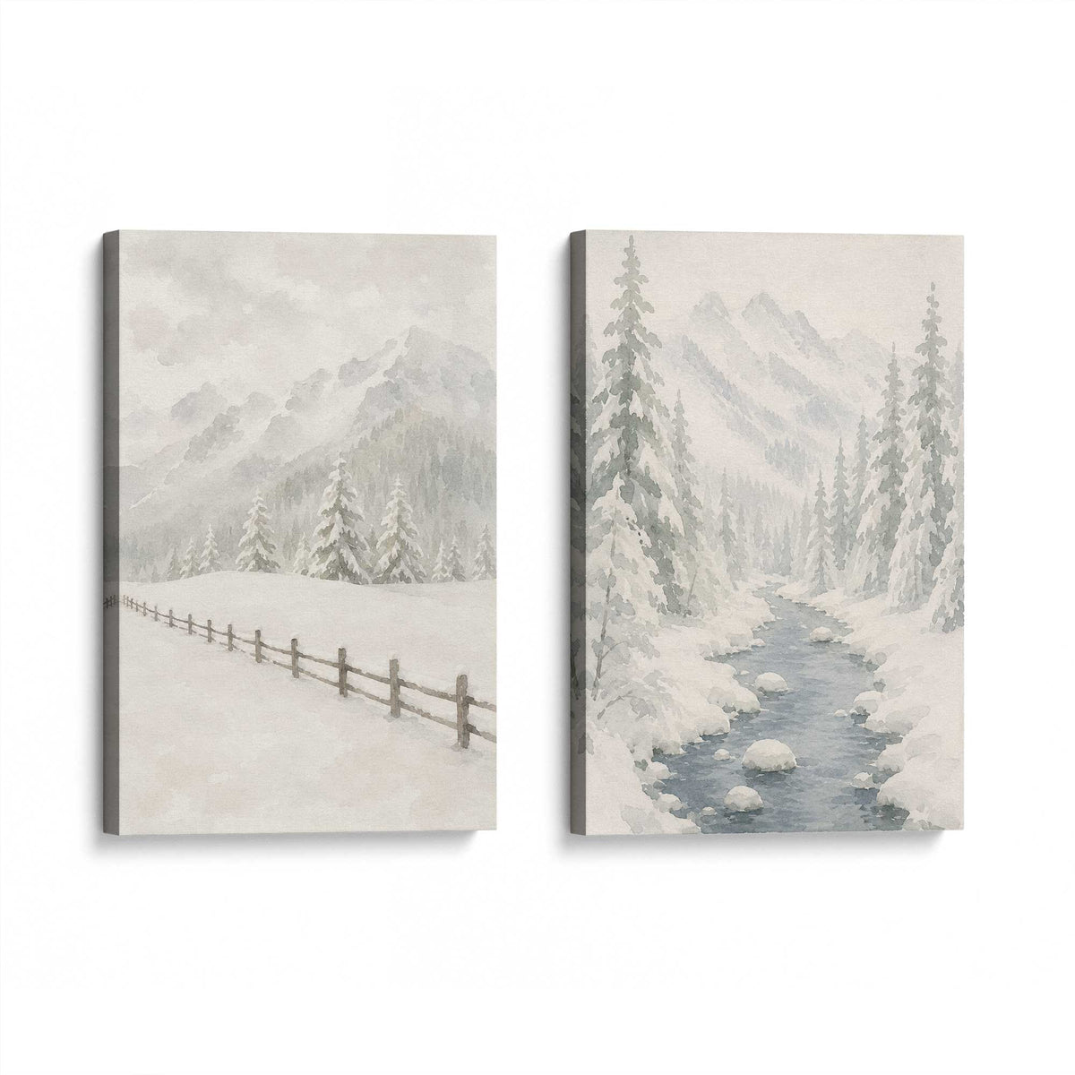 [Color:Stretched Canvas], Picture of art at an angle