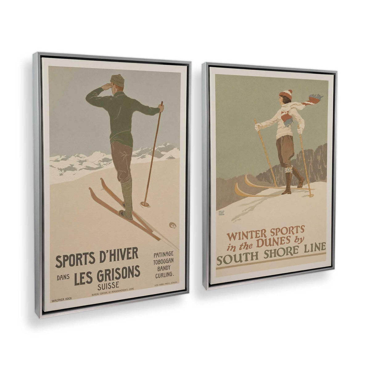 [Color:Polished Chrome], Picture of art in a Polished Chrome frame at an angle
