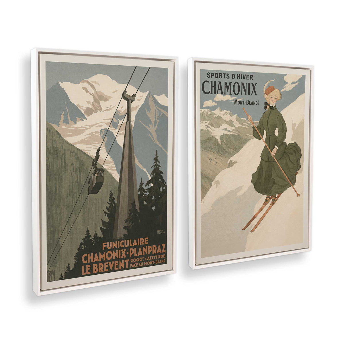 [Color:Opaque White], Picture of art in a White frame at an angle