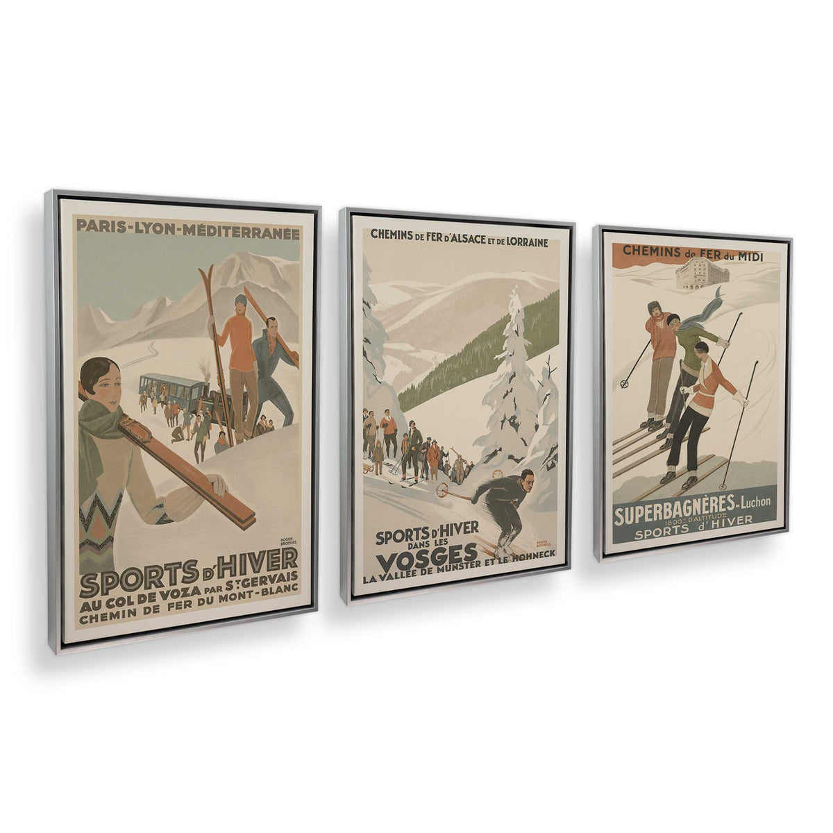 [Color:Polished Chrome], Picture of art in a Polished Chrome frame at an angle