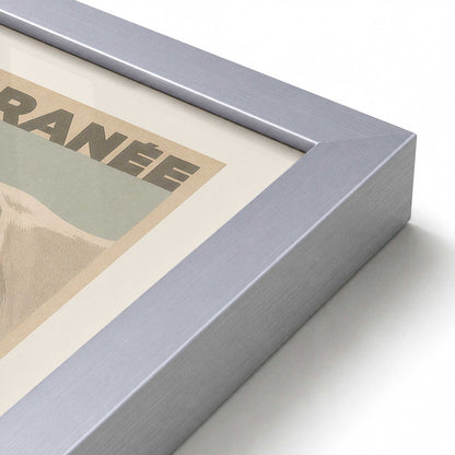 [Color:Polished Chrome], Picture of art in a Polished Chrome frame of the corner