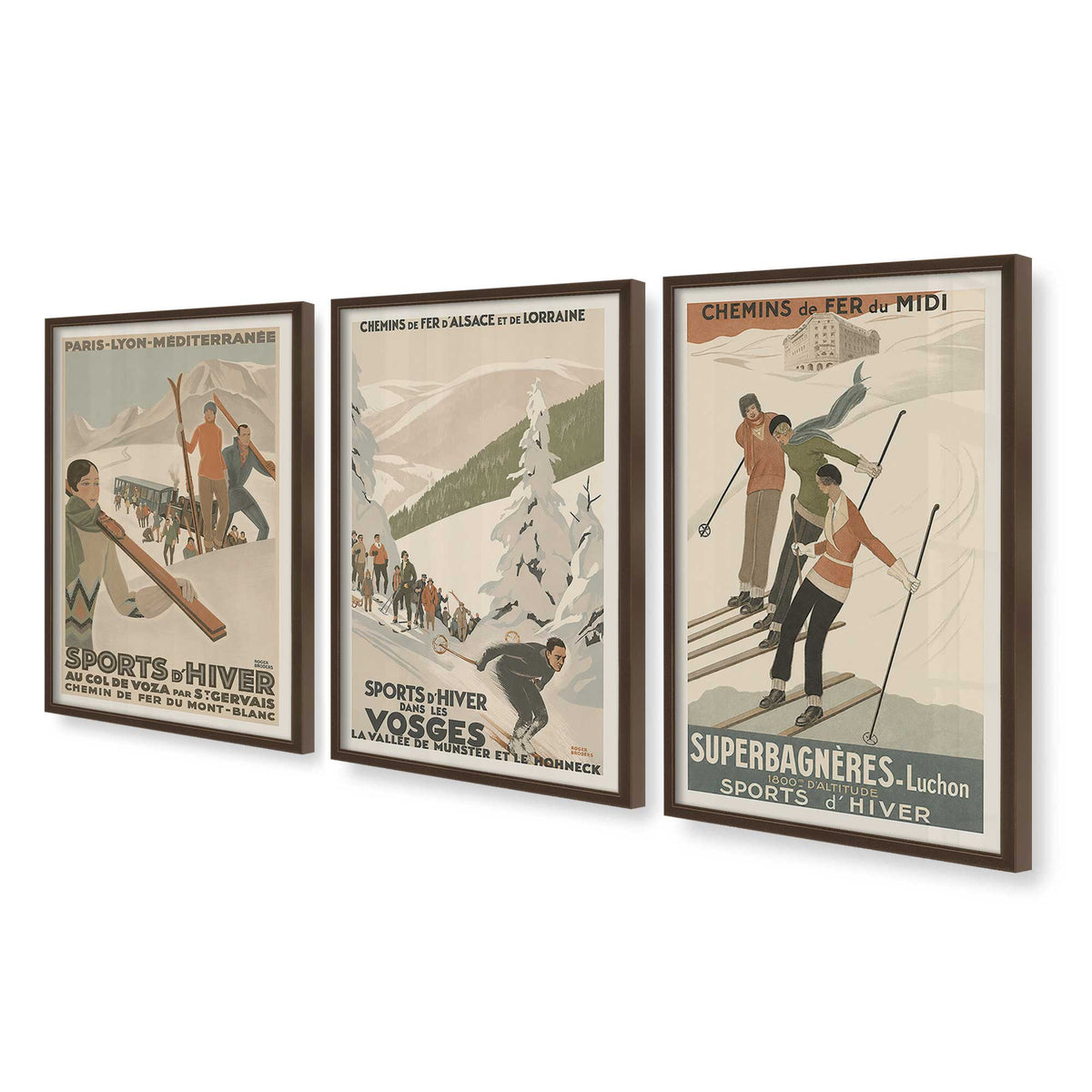 [Color:Belvinder Brown], Picture of art in a Belvinder Brown frame at an angle