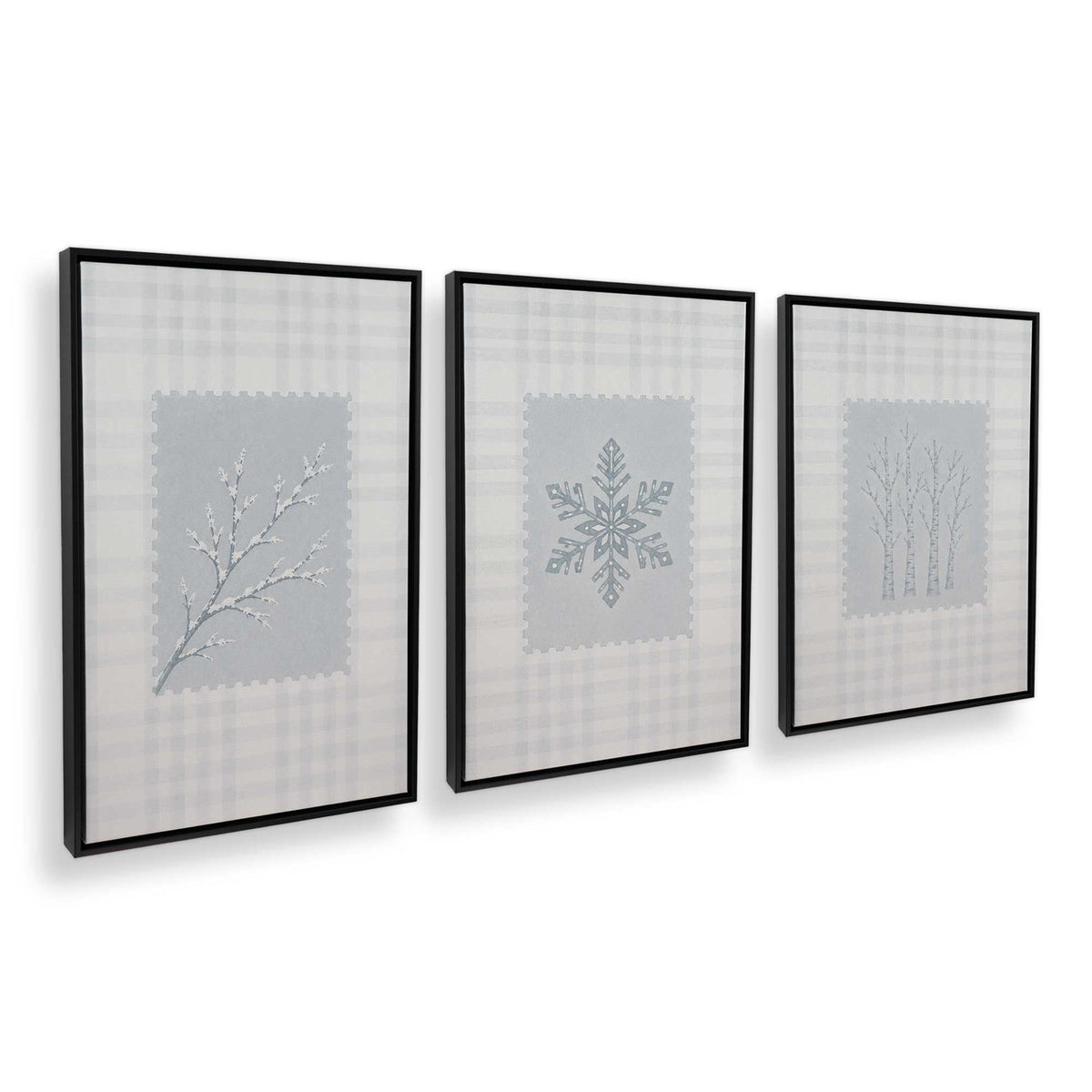 [Color:Satin Black], Picture of art in a Satin Black frame at an angle