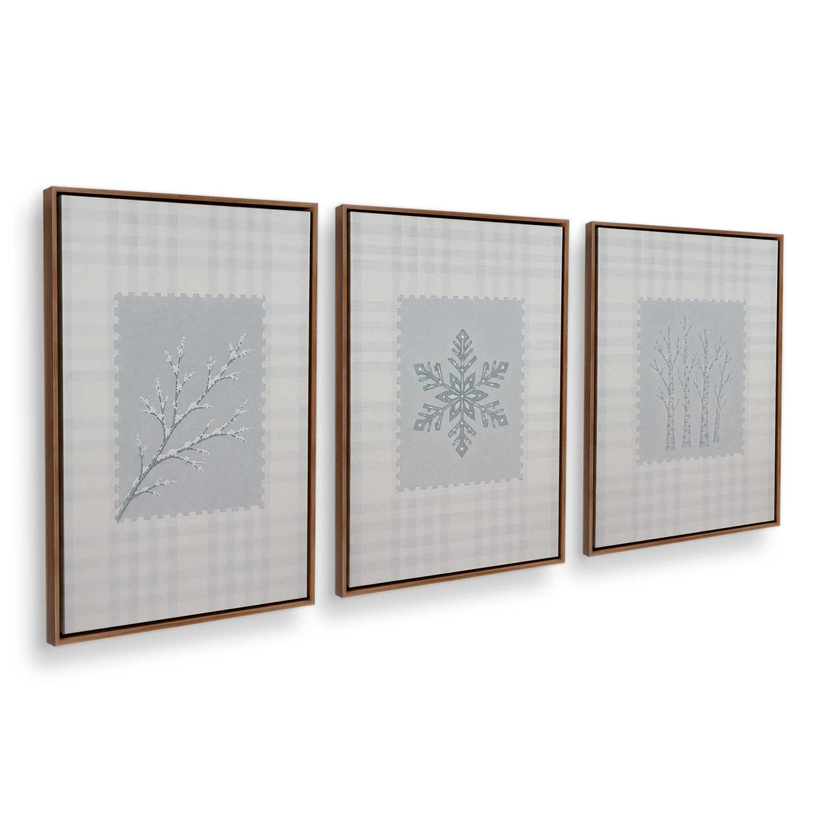 [Color:Walnut], Picture of art in a Walnut frame at an angle