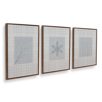 [Color:Walnut], Picture of art in a Walnut frame at an angle