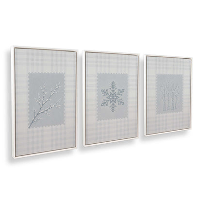 [Color:Opaque White], Picture of art in a White frame at an angle