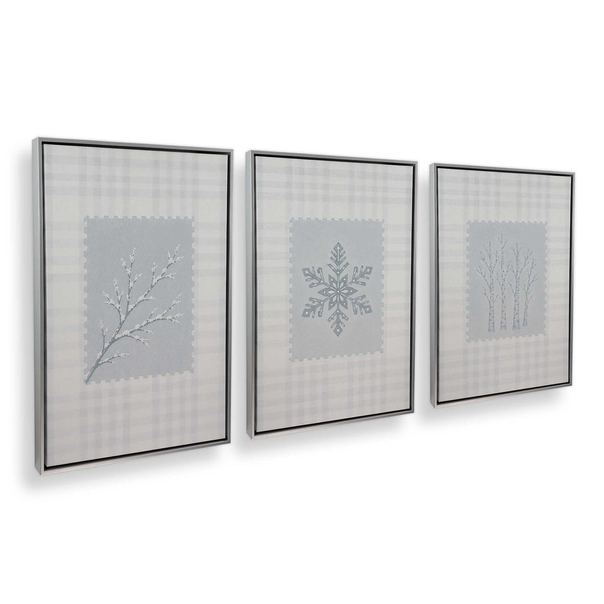 [Color:Polished Chrome], Picture of art in a Polished Chrome frame at an angle