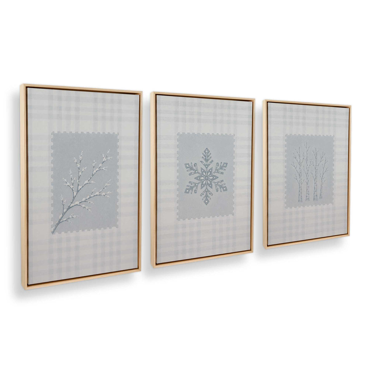 [Color:American Maple], Picture of art in an American Maple frame at an angle