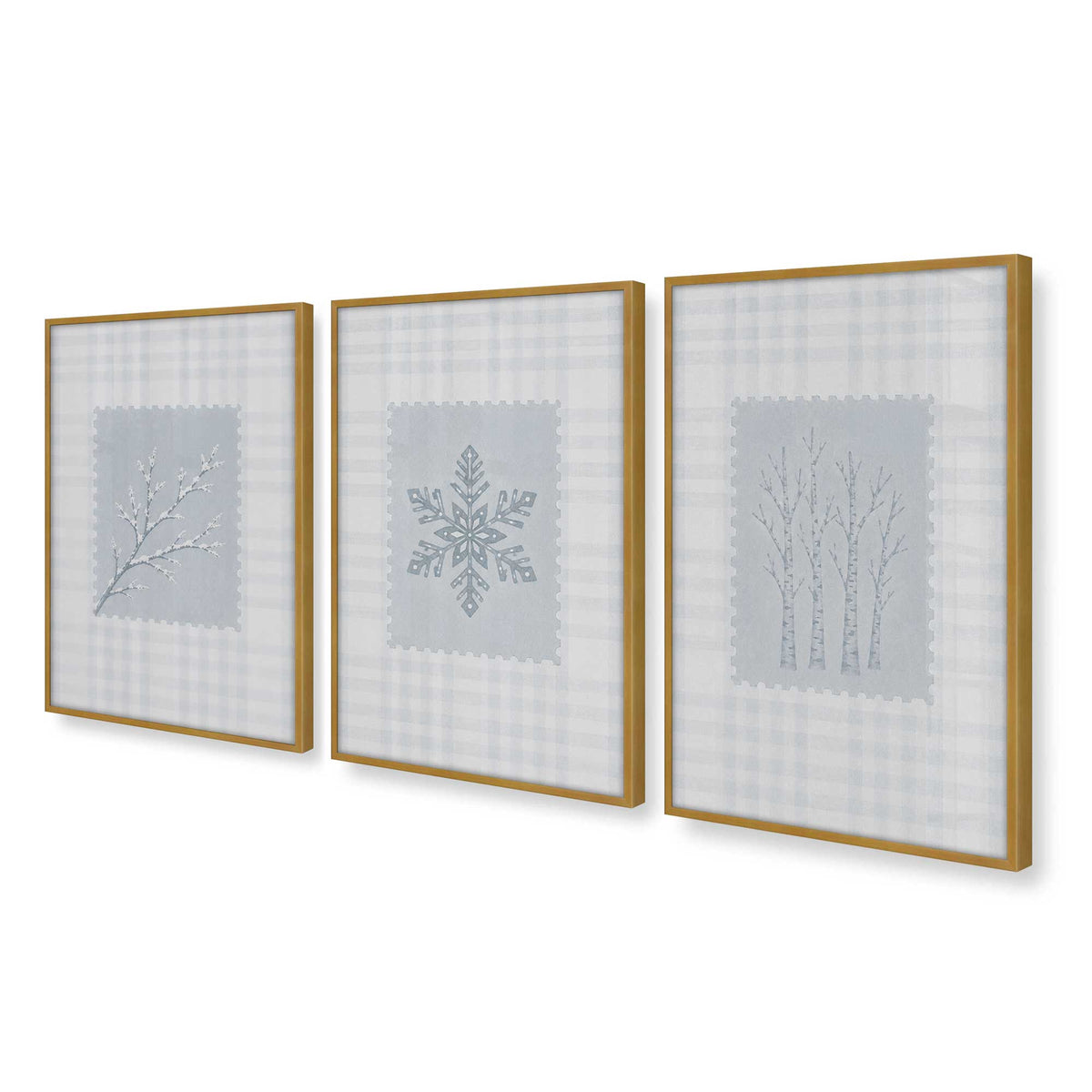 [Color:Polished Gold], Picture of art in a Polished Gold frame at an angle