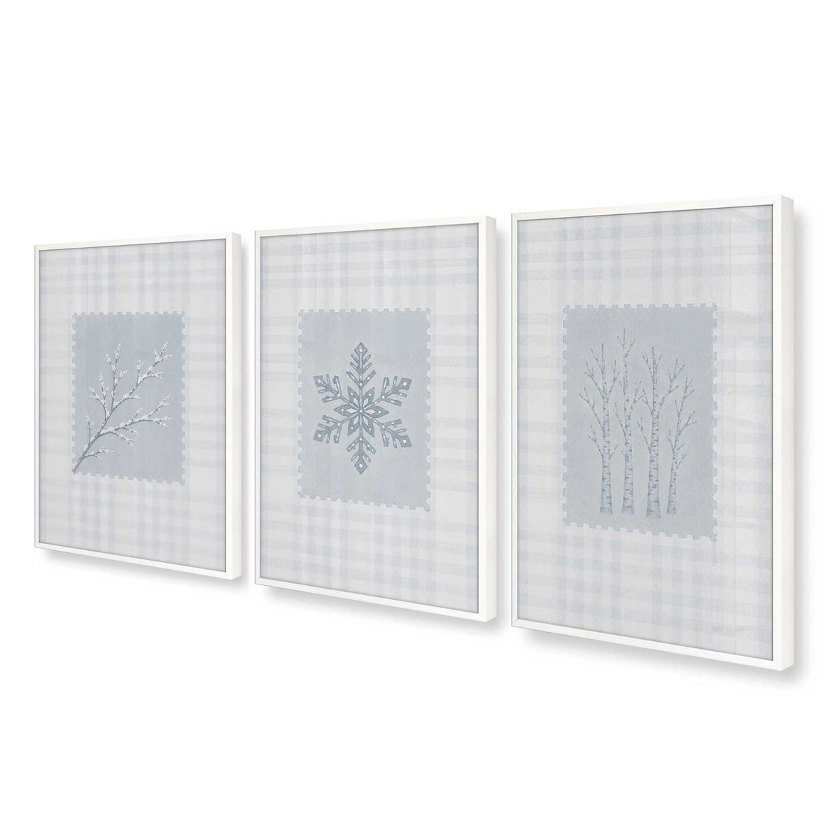 [Color:Opaque White], Picture of art in an Opaque White frame at an angle