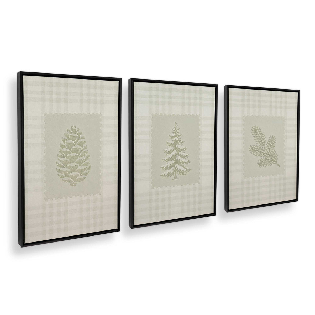 [Color:Satin Black], Picture of art in a Satin Black frame at an angle