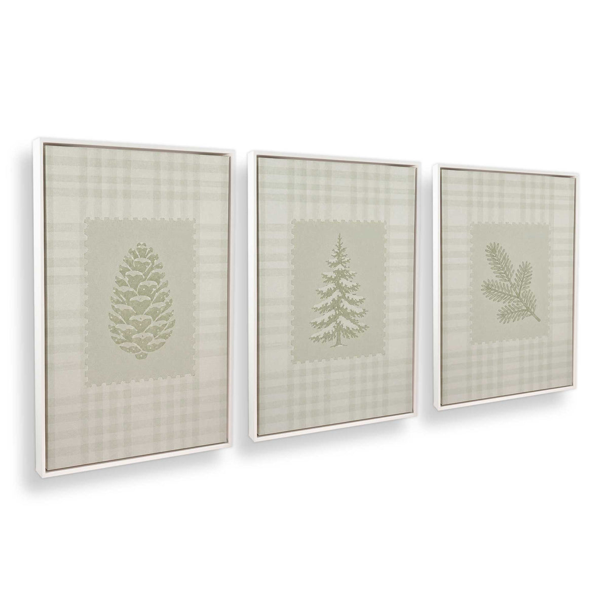 [Color:Opaque White], Picture of art in a White frame at an angle