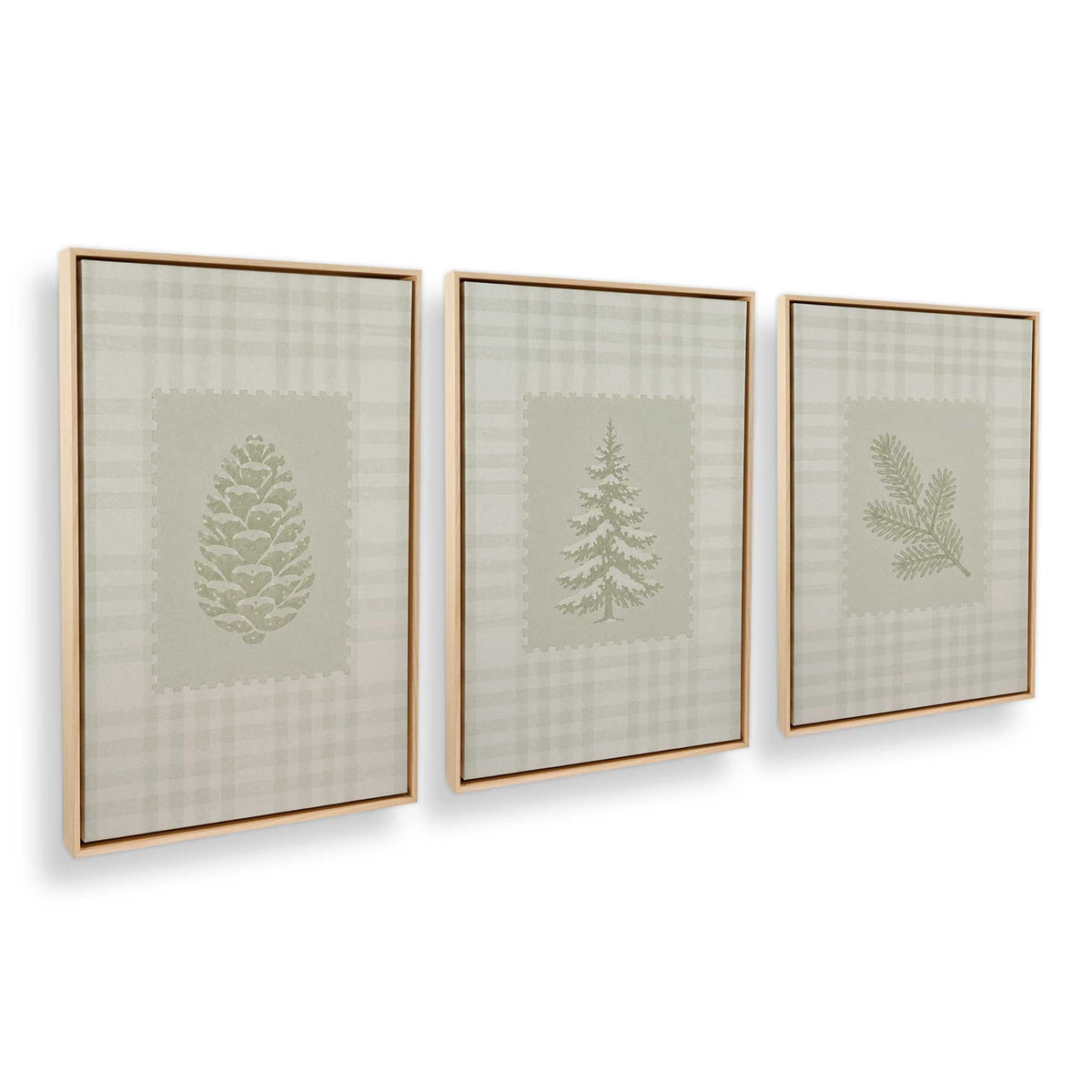 [Color:American Maple], Picture of art in an American Maple frame at an angle
